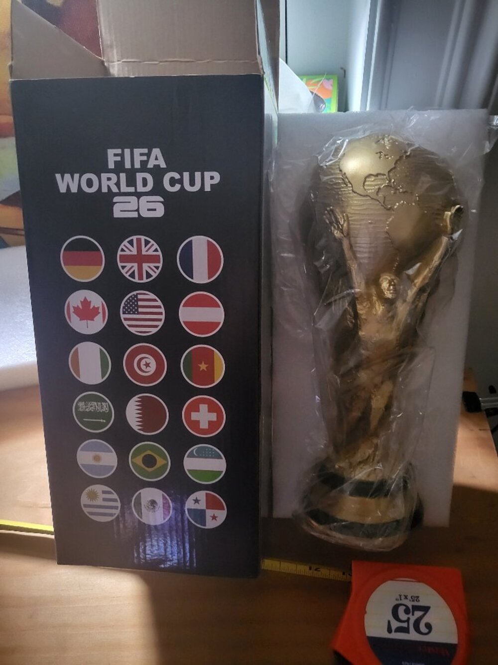 World Cup Trophy Replica 11" tall